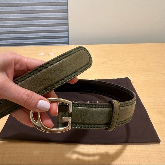Gucci Women’s Belt 80 Green Color - Picture 4 of 5